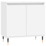 ZNTS 3 Piece Bathroom Cabinet Set White Engineered Wood 3187781