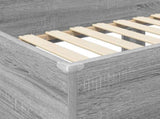 Bunk Bed for Kids Grey Sonoma 75 x 190 cm Engineered Wood 3410544