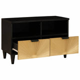 TV Cabinet Black and Gold 70 x 33 x 46 cm Engineered wood 4017829