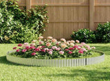 Lawn Edging 20 m x 20 cm Galvanised Steel Silver 42030205