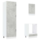 7 Piece Kitchen Cabinet Set Kalmar Concrete Grey Engineered Wood 3314765