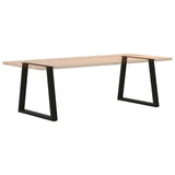 Dining Table Leg Set of 2 Black Powder-coated steel Standard 4012572