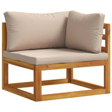 Sofa Set 6 pcs Natural Solid Acacia Wood 3417238