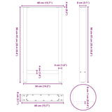 Bar Table Legs Black 2 pcs 40x cm Steel 4013324