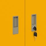 Storage Cabinet Mustard Yellow 90 x 40 x 40 cm Steel 891631