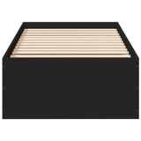 Bed Frame without Mattress Black 100x200 cm 3281050