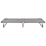 Sun Lounger Grey Strong steel frame & 600D polyester Standard 47757