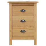 Bedside Cabinet with Drawer HILL Honey Brown 46 x 35 x 65 cm 42025029