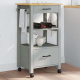 Kitchen Trolley MONZA 48x40x88.5 cm Solid Wood Pine 376083