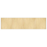 Rug Rectangular Light Natural100x400 cm Bamboo 376957