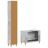 2 Piece Bathroom Cabinet Set ALKMAAR Concrete Grey 3417507