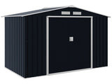 7 x 4ft Weatherproof Shed, Outdoor Bike Storage Shed with Ventilation Slots, Foundation Kit and T3398P313617