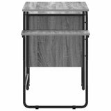 Desk with Storage Grey Sonoma 120 x 50 x 75 cm 8007999
