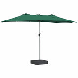 Garden Parasol Green 385 x 209 x 244 cm Polyester 42003284