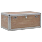 Storage Box Solid Fir Wood 91x52x40 cm Brown 246124