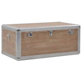 Storage Box Solid Fir Wood 91x52x40 cm Brown 246124
