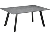 Dining Table, Contemporary Rectangle Kitchen Table with Metal Legs and Spacious Tabletop for Dining T3398P330450