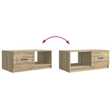 Coffee Table Sonoma Oak 90 x 50 x 37 cm Engineered Wood 895877