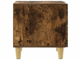 Bedside Table Smoked Oak 43 x 34.5 x 48 cm Engineered Wood 894995