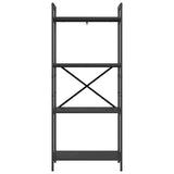 Bookshelf Black Oak 56 x 34 x 133.5 cm Engineered Wood 883868