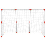 Kids' Football Goal with Balls 2-in-1 White 184x64x124 cm 4008437