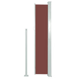 Patio Retractable Side Awning 160x300 cm Brown 317885