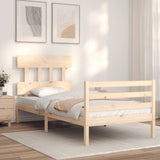 Bed Frame without Mattress 90x200 cm Solid Wood 3195141