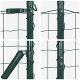 Welded Wire Fence with Concrete Base 25 x 1.2 m 3350888