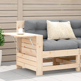 Garden Armrest Sofa with Cushion Solid Wood Pine 844914