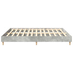 Bed Frame without Mattress Concrete Grey 160x200cm Engineered Wood 3329033