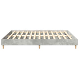 Bed Frame without Mattress Concrete Grey 160x200cm Engineered Wood 3329033