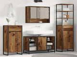 Bathroom Cabinet Old Wood 40 x 30 x 180 cm Engineered Wood 886496
