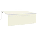 Retractable Awning Cream 350 x 200 cm Polyester and Aluminium 3329640