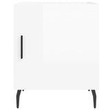 Bedside Cabinets 2 pcs High Gloss White 40x40x50 cm Engineered Wood 827601
