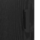 Sideboard Black Oak 69.5 x 34 x 90 cm Engineered Wood and Iron 881602