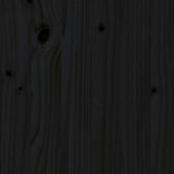 Bed Frame without Mattress Black 200x200 cm Solid Wood 3104697