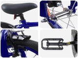 Kids Bike 12 Inches for 2-4 Years Old Dark Blue 42009522
