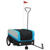 Bike Trailer Black and Blue 45 kg Iron 94065