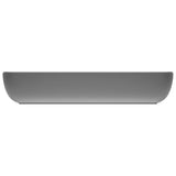 Luxury Basin Rectangular Matt Light Grey 71x38 cm Ceramic 146960