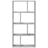 Bookcase Grey Sonoma 60x20x120.5 cm Engineered Wood 858152