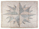 Mosaic Tiles Wind Pattern Multicolour 120 x 120 cm Marble 42033518