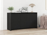 Sideboard Black 102 x 29.5 x 75 cm Engineered wood 862084