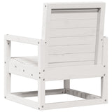 Garden Chair White 57.5x63x76 cm Solid Wood Pine 832548