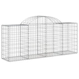 Arched Gabion Baskets 13 pcs 200x50x80/100 cm Galvanised Iron 3146310