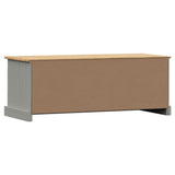 TV Cabinet VIGO Grey 106x40x40 cm Solid Wood Pine 353177