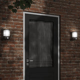 ZNTS Outdoor Wall Lights with Sensors 2pcs Black Stainless Steel 4006301