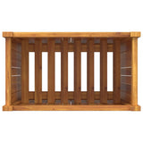 Garden Planter with Liner 54x31x75 cm Solid Wood Acacia 366433