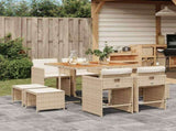 Garden Dining Set Beige, Brown, Cream 3211144