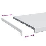 Window Sill White 140 x 45 x 4.5 cm PVC 42046826