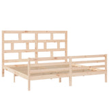 3101303 Bed Frame without Mattress Solid Wood 200x200 cm